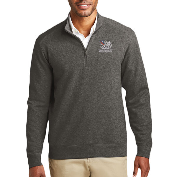 Unisex/Mens Interlock 1/4 Zip Pullover Thumbnail