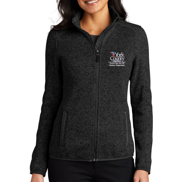 Ladies Sweater Fleece Jacket Thumbnail