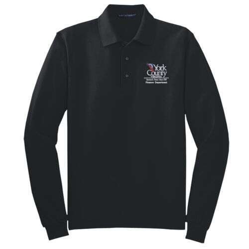 Unisex/Mens Tall Silk Touch Longsleeve Polo Thumbnail