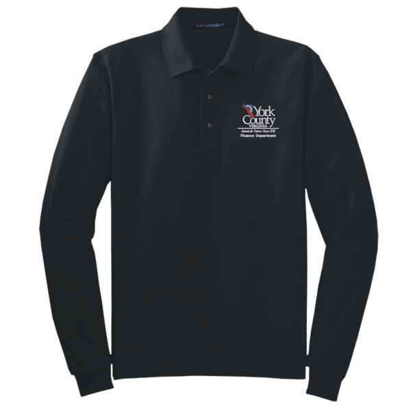 Unisex/Mens Tall Silk Touch Longsleeve Polo Thumbnail