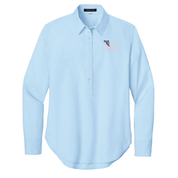  Mercer+Mettle® Women’s Long Sleeve Modern Oxford Shirt Thumbnail